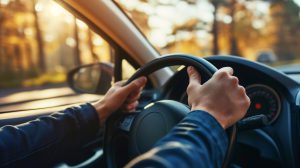 Mężczyzna prowadzi auto. /Źródło: 123rf.com