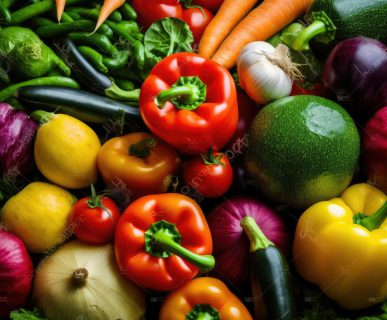 Świeże, naturalne warzywa o różnych kolorach ułożone obok siebie. /Źródło: 123rf.com