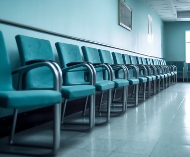 Pusta poczekalnia na oddziale szpitalnym. /Źródło: 123rf.com