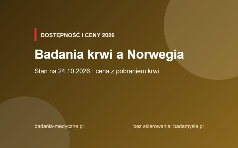 Pobranie krwi do probówki w punkcie pobrań w Polsce
