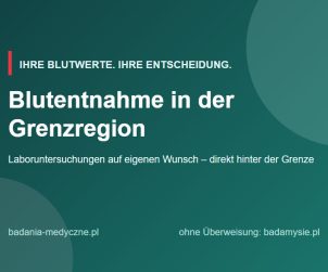 Blutuntersuchung auf eigenen Wunsch in der Grenzregion