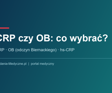 Probówki z krwią do badania CRP i OB (odczyn Biernackiego) w laboratorium