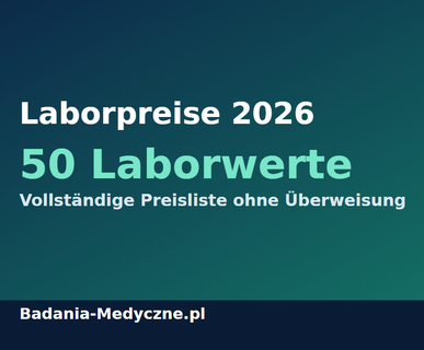 Laborpreise 2026: Preisliste für 50 Blut- und Urinuntersuchungen ohne Überweisung