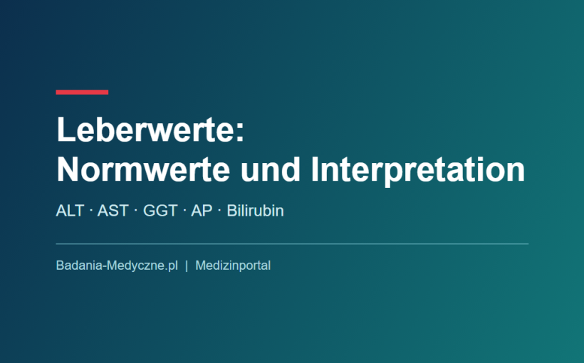 Leberwerte: Untersuchungen und Normwerte für ALT, AST, GGT und Bilirubin