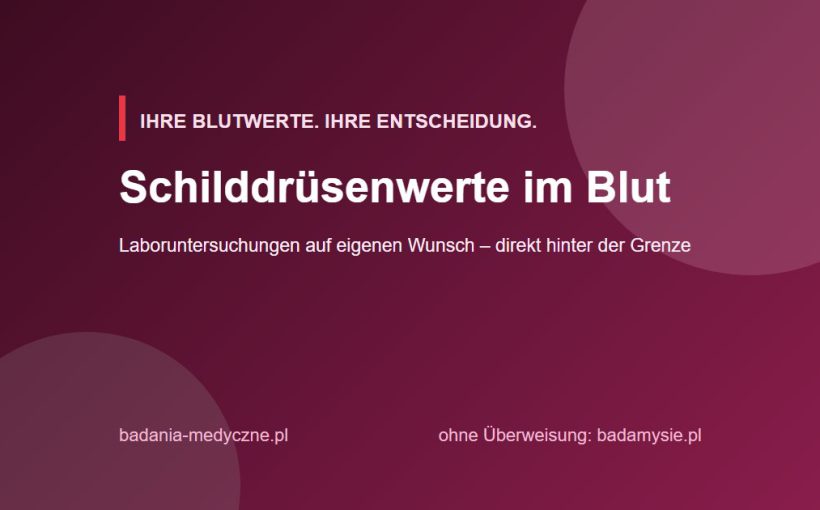 Schilddrüse prüfen lassen: TSH, fT4, fT3 und Anti-TPO