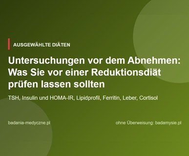 Untersuchungen vor dem Abnehmen: Was Sie vor einer Reduktionsdiät prüfen lassen sollten